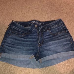 Blue jean shorts